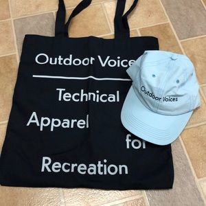 Outdoor voices San Francisco hat &bag